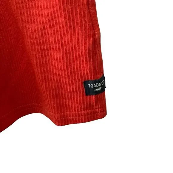 Toad & Co Small Ponderosa Long Sleeve Dress Organic Cotton Winterberry Womens - Picture 13 of 16